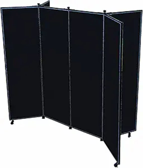Screenflex Portable Wall Divider Panels (Charcoal Black)