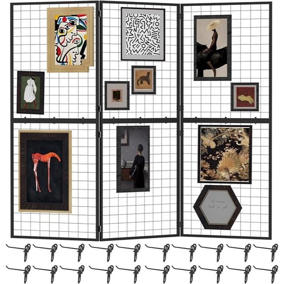 Foldable Grid Wall Panel Set for Retail & Events