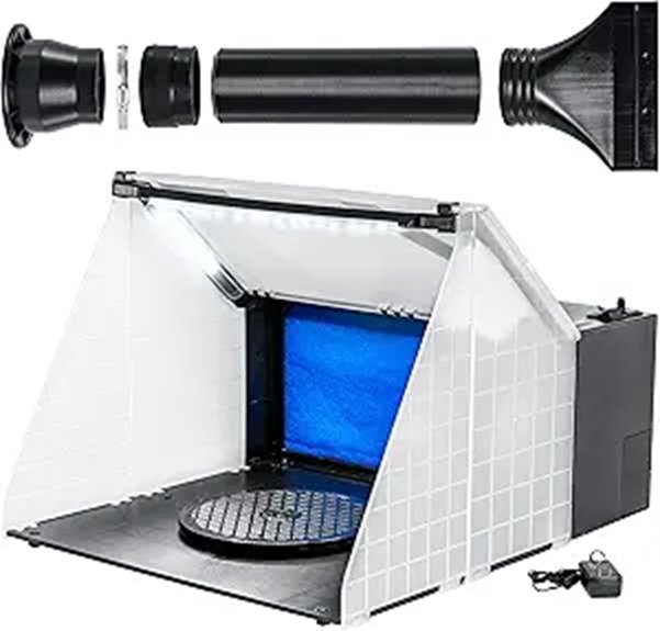 Master Airbrush Portable Spray Booth with LED Lights