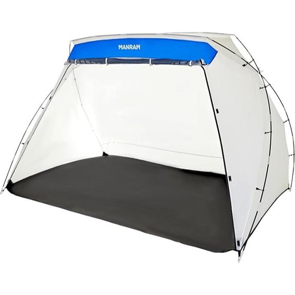 Portable Paint Tent with Floor Hooks & Storage