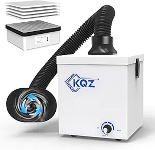 KQZ-W1 Solder Fume Extractor with HEPA Filter