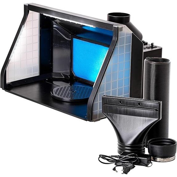 Master Airbrush Portable Spray Booth with LED Lights