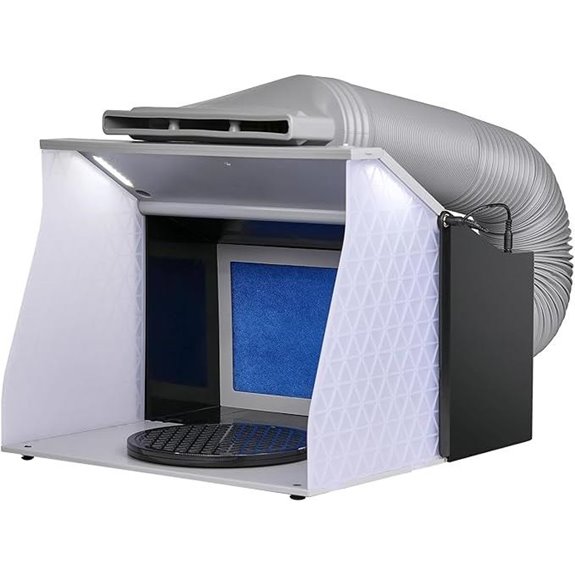 VEVOR Portable Airbrush Spray Booth with Lights and Fans