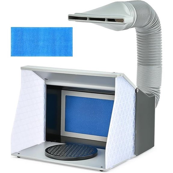 CO-Z Portable Airbrush Spray Booth with Turntable