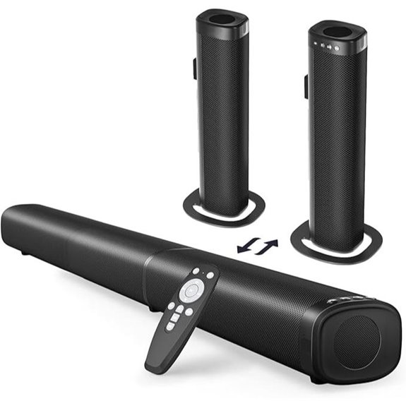 Puriom 100W Bluetooth Sound Bar with Bass