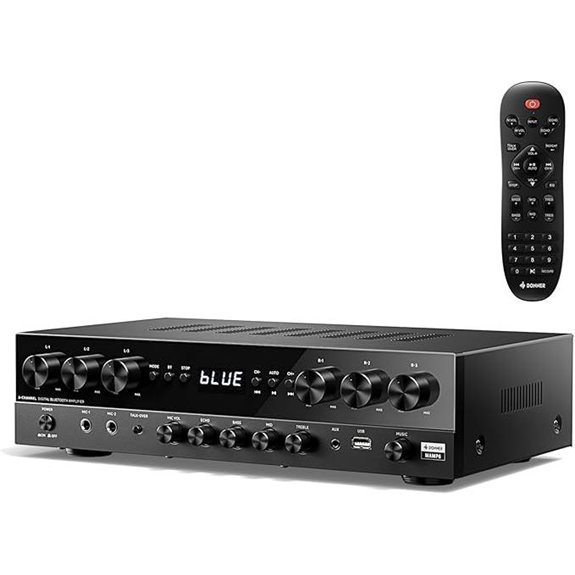 Donner 1000W Stereo Receiver with Bluetooth and Inputs