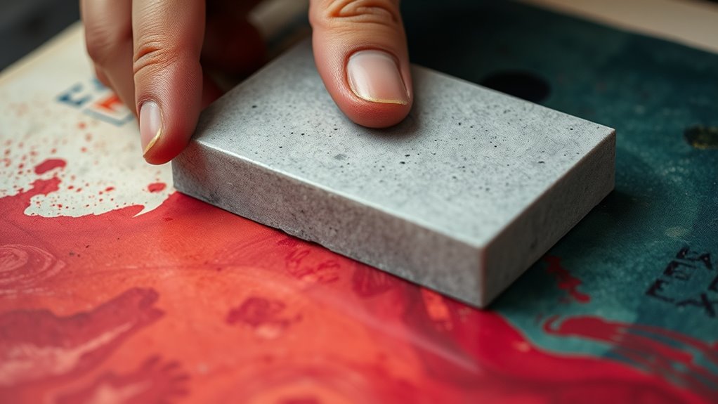 preparing stone for printing