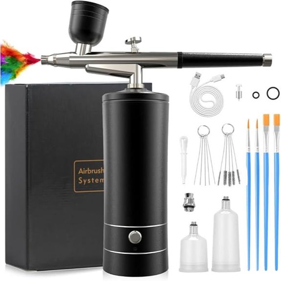Melous Airbrush Kit with Compressor for Nails and Makeup