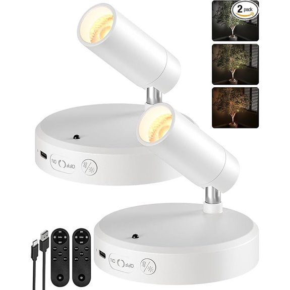 EZVALO Rechargeable Indoor Spot Lights (2-Pack)