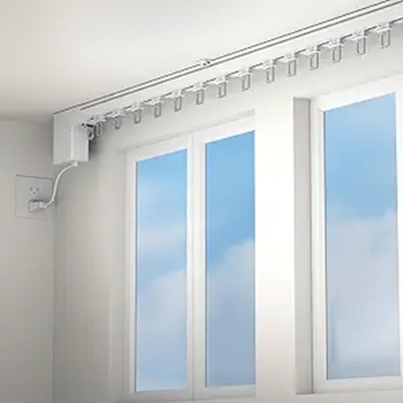 Electric Curtain Track with Remote and Smart Control