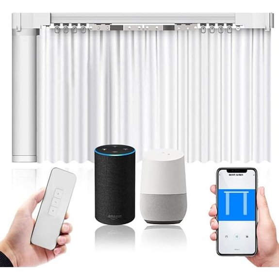 Electric Motorized Curtains with Remote Control