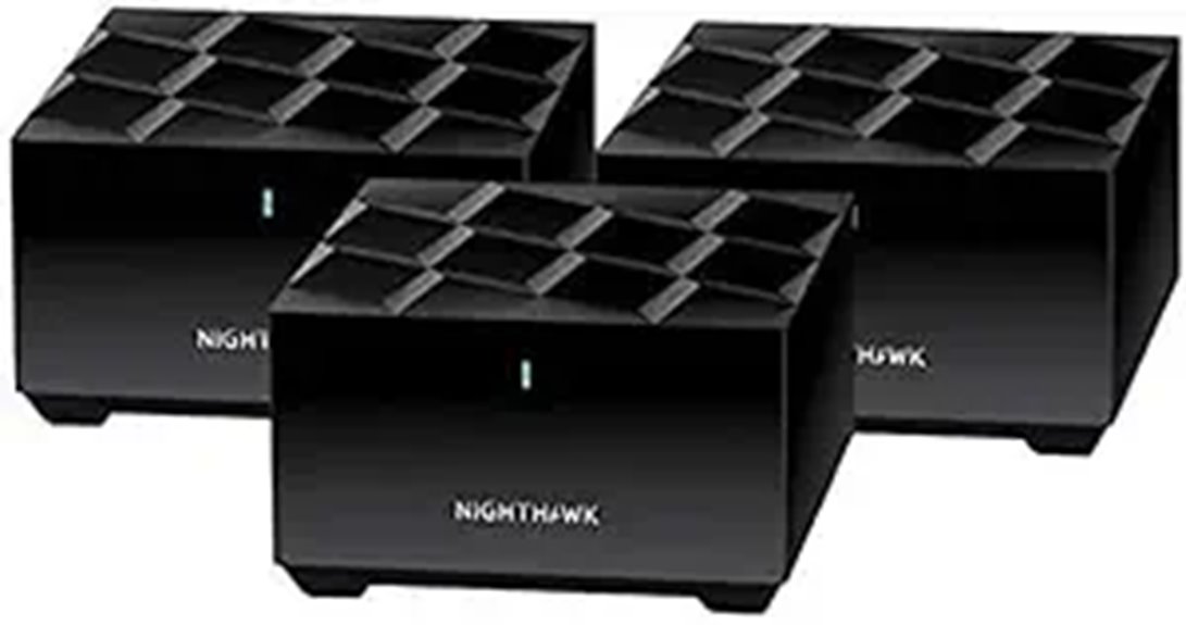 Netgear Nighthawk Whole Home Mesh WiFi 6 System 3-Pack BLK (Renewed)