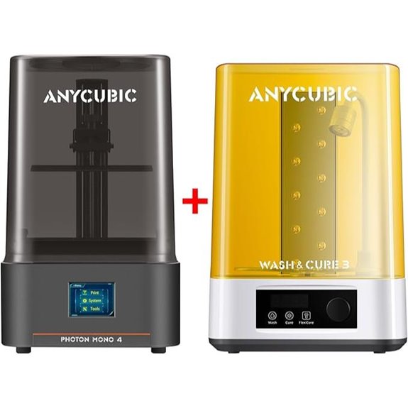 ANYCUBIC Photon Mono 4 and Wash & Cure 3.0 Resin 3D Printer Bundle