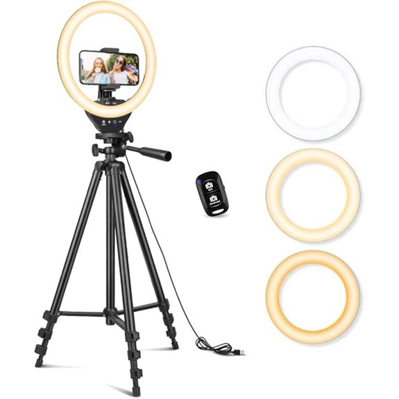 Sensyne 10 Ring Light with Tripod and Phone Holder