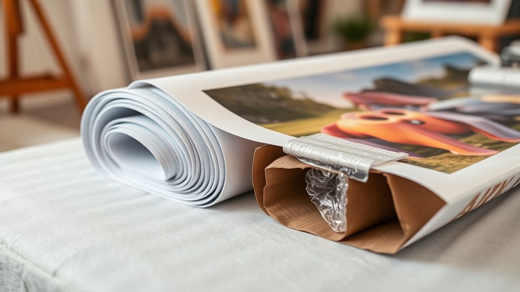 risks of damaged rolled shipping