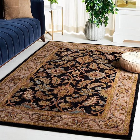 Safavieh Heritage 5x8 Area Rug Black & Beige
