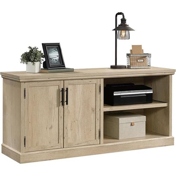 Sauder Aspen Post Commercial Office Credenza in Prime Oak Finish