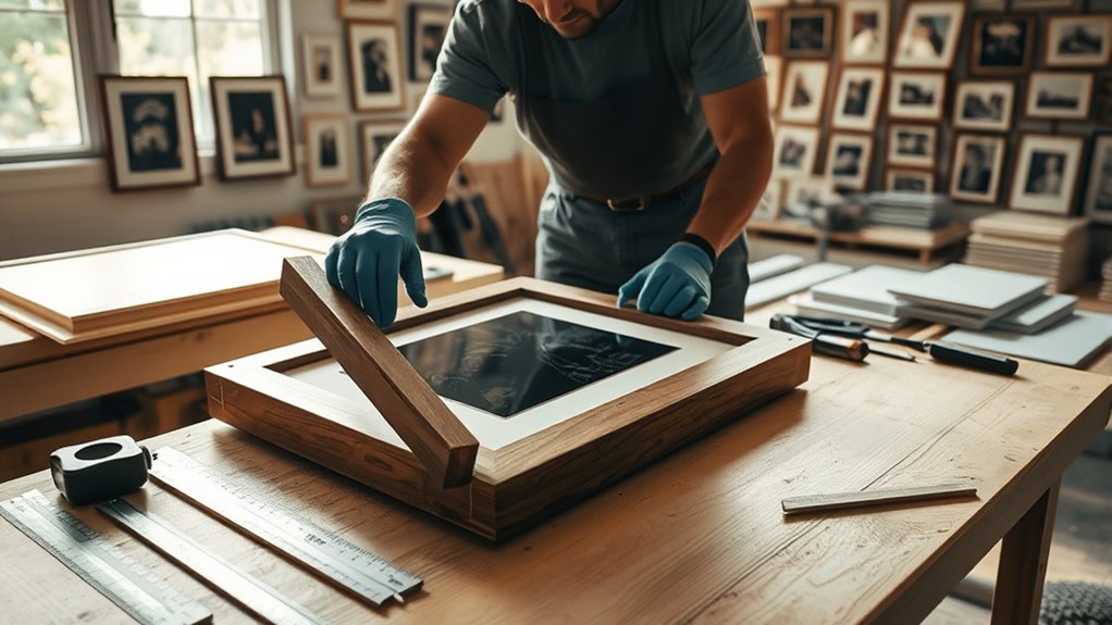 secure framing and mounting