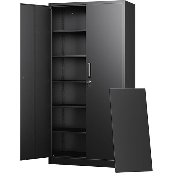 Letaya Metal Storage Cabinet with Lock Doors