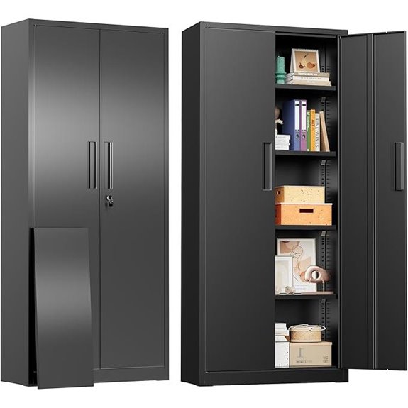 SUNCROWN 63 Locking Metal Storage Cabinet