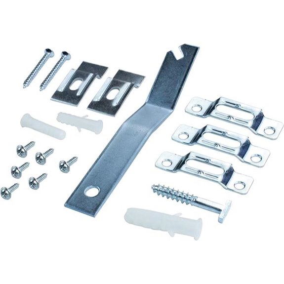 Security Picture Hangers with Anti-Theft Locking Plates (5 Pcs)