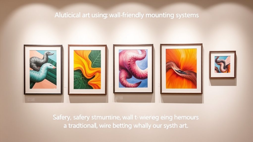 secure supportive art display