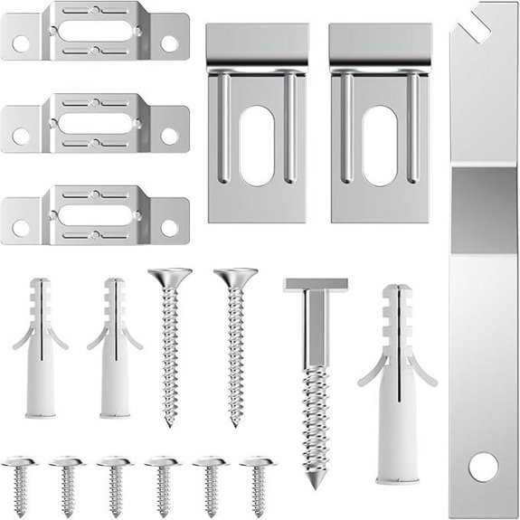 Security Hanging Kits with T-Head Screws (25 Pack)