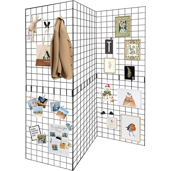 Grid Wall Panels 3 Pcs for Display or DIY Projects