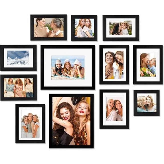 Egofine 12 Pack Black Gallery Wall Frames Set