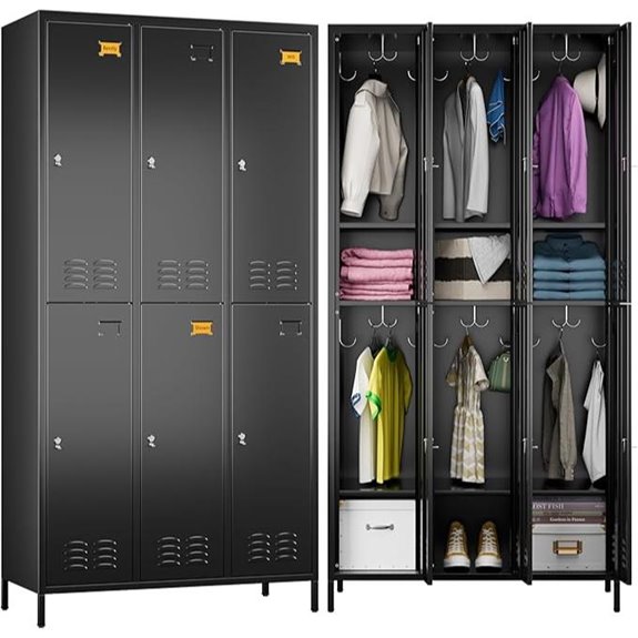 METAN 6-Door Steel Locker for School and Office