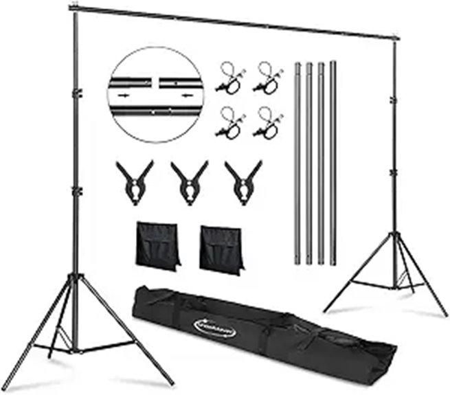 Backdrop Stand 6.4ft x 10ft with Carry Bag