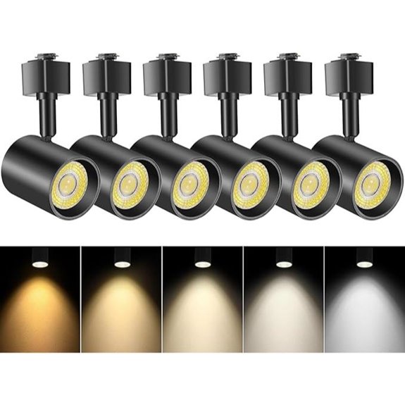 VANoopee 6-Pack Dimmable LED Track Light Heads
