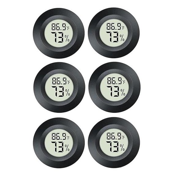 6 Pack Digital Hygrometer Thermometer for Indoor/Outdoor