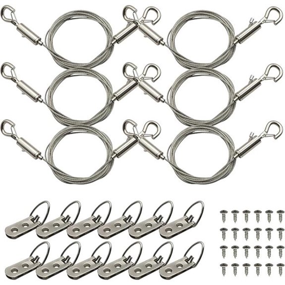 Picture Frame Security Hanging Kit (6 Pack)