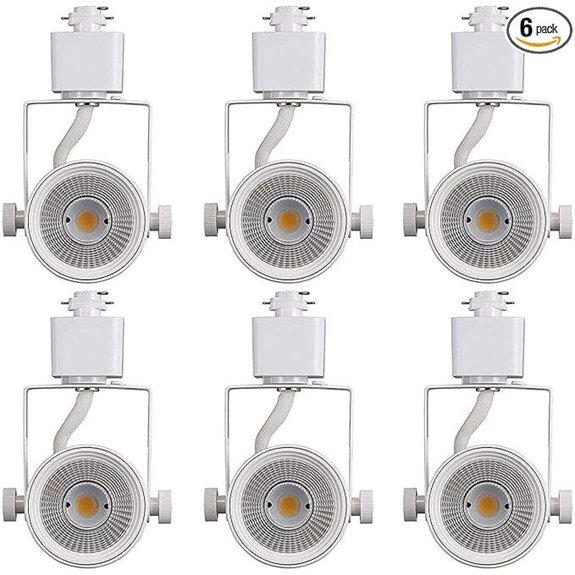 Cloudy Bay Dimmable LED Track Light Head (Pack of 6)
