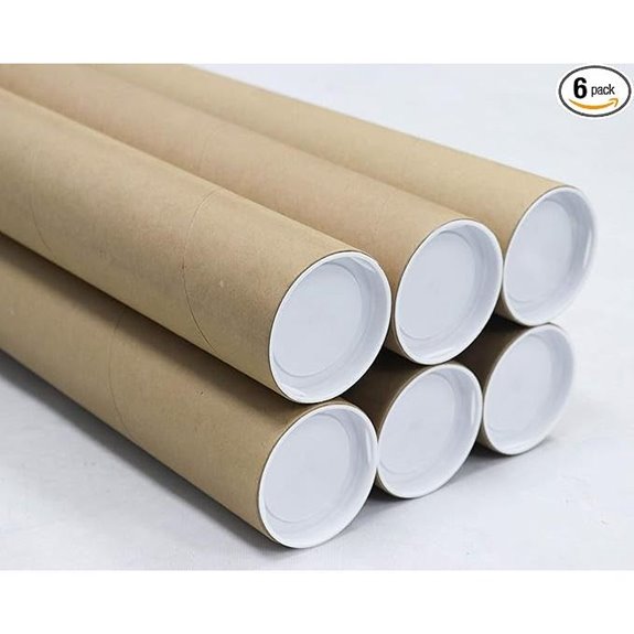 MagicWater Mailing Tubes for Posters and Documents (6-Pack)