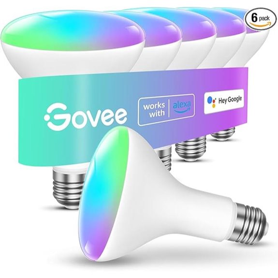 Govee RGBW BR30 Smart Light Bulbs (6-Pack)