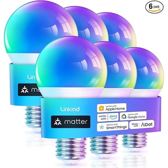 Linkind Matter Smart Light Bulb 6-Pack