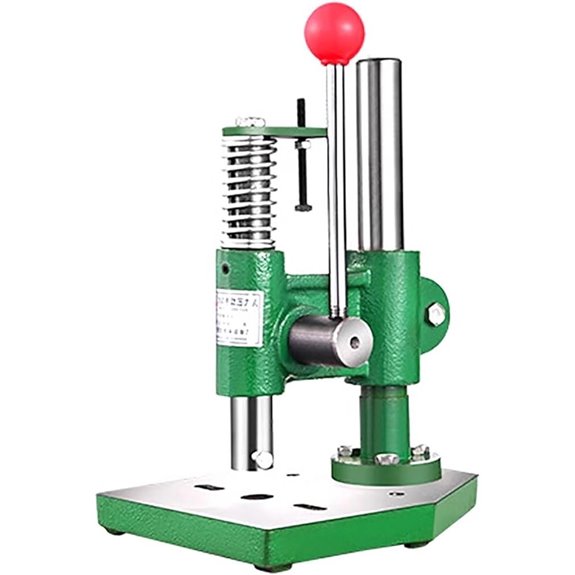 Small Arbor Press with Rebound Handle and Hole Punch