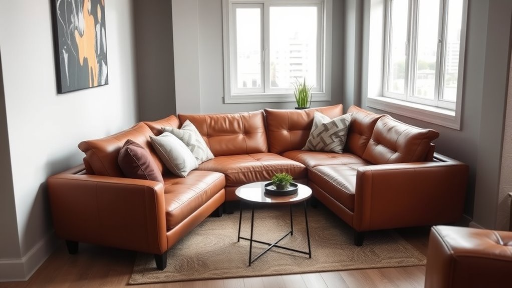 small space leather comfort