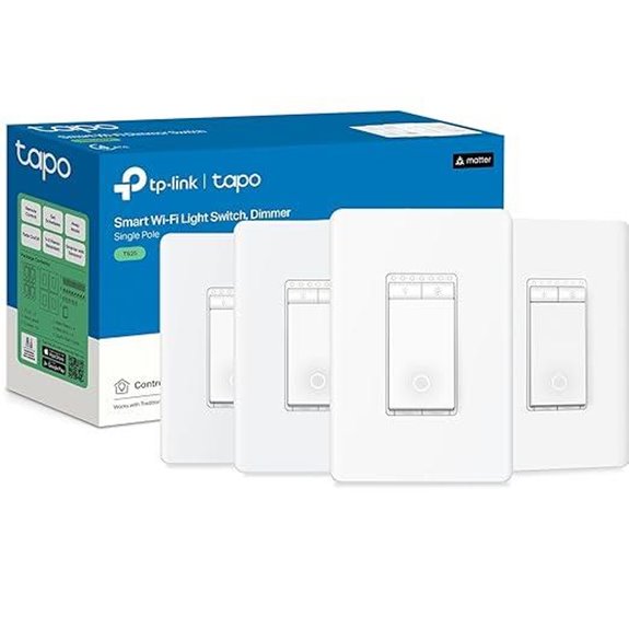 TP-Link Tapo Matter Smart Dimmer Switch (4-Pack)