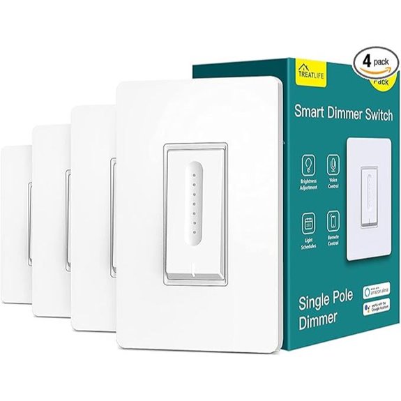 Treatlife 4-Pack Smart Dimmer Switch for Alexa & Google