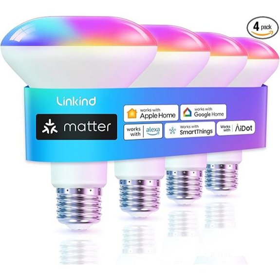 Linkind Matter BR30 Smart LED Flood Light (4-Pack)