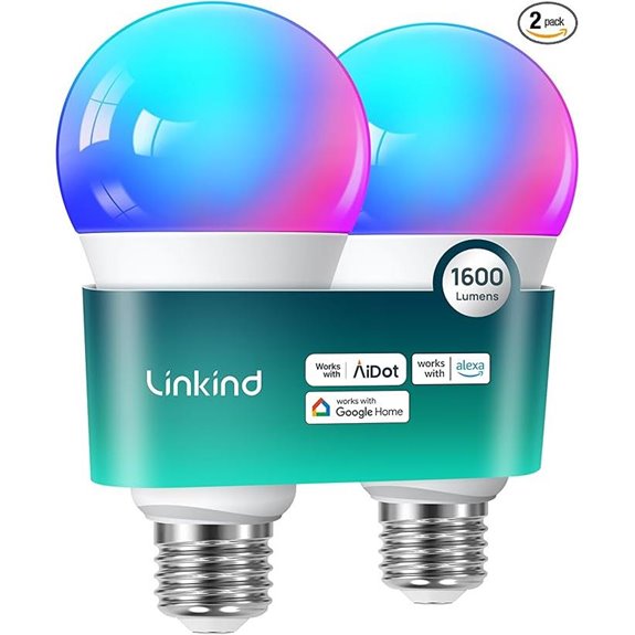 Linkind RGBTW Smart Light Bulbs 2-Pack