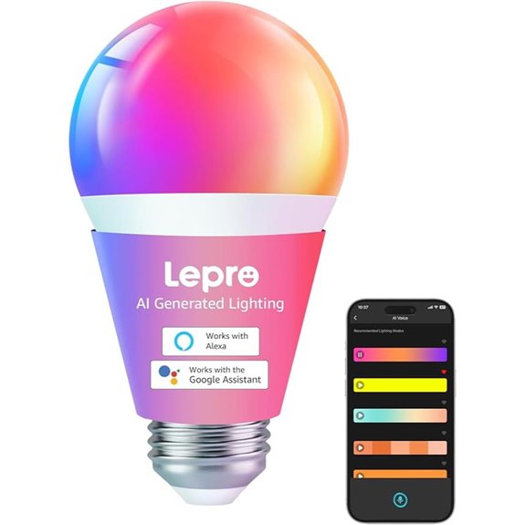 Lepro B1 AI Smart RGBW LED Bulb (1 Pack)