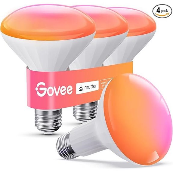 Govee BR30 Smart RGBWW LED Flood Lights (4 Pack)