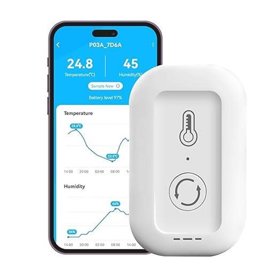 DAYBETTER WiFi Thermometer & Hygrometer with App Alerts
