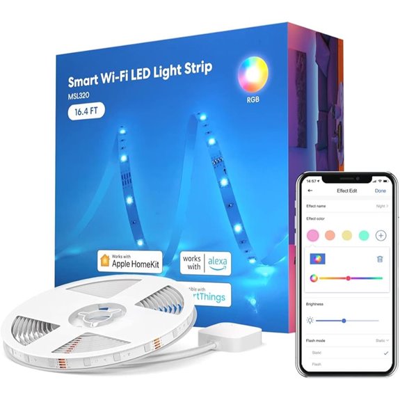 meross WiFi LED Strip Lights with App & Voice Control