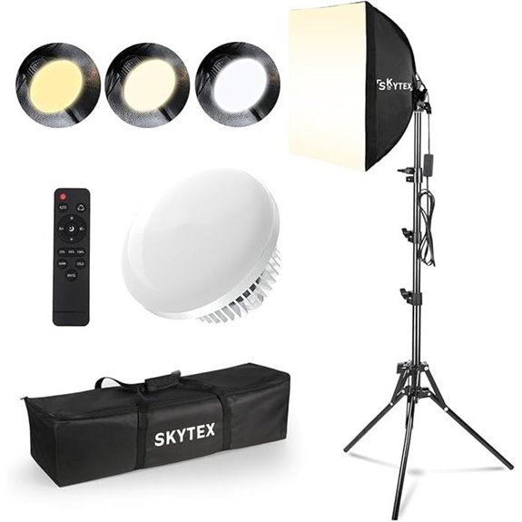 Skytex Softbox Lighting Kit with LED Bulb (1-2 Pack)