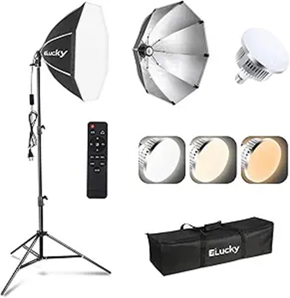 20 Softbox Lighting Kit with Tripod and LED Bulbs